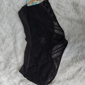 Black Mesh beach shorts